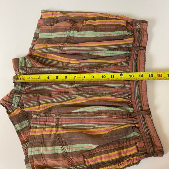 Free People Kahuna Harem Shorts Cotton Boho Striped Drawstring Pockets Size S - Picture 13 of 13